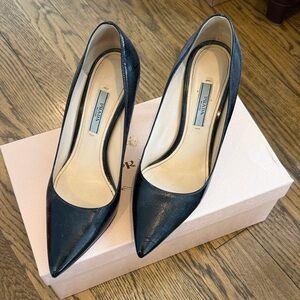 Prada Black Patent Leather Heels